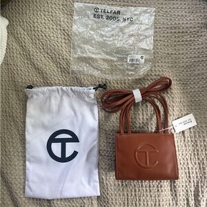 NWT Telfar Small Shopping Bag Tan